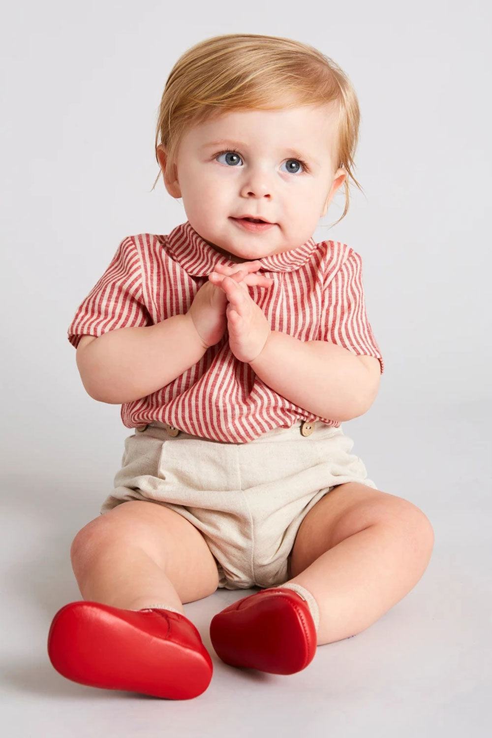 Spanish Style cotton baby boy and toddler outfit: Dapper Danny set