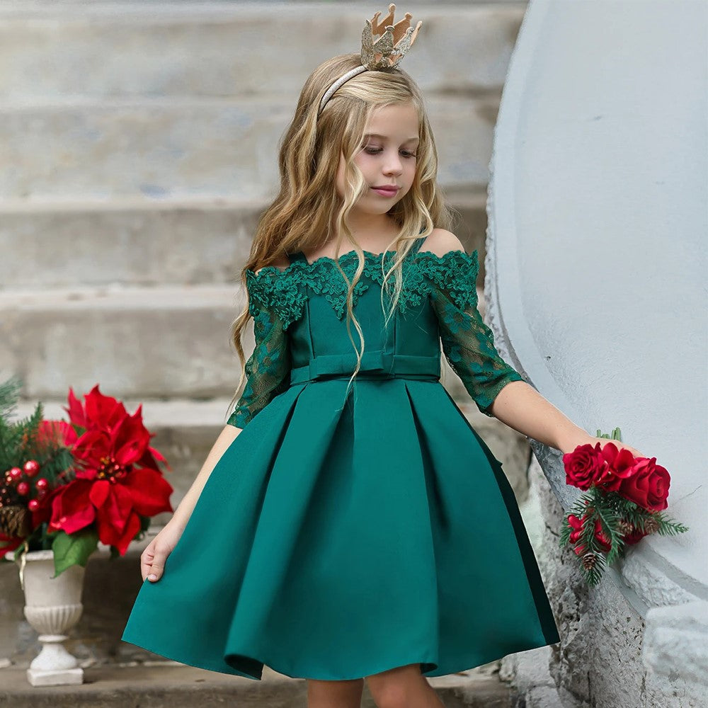 Sweetly Simply: Holiday, Christmas dress for big girls