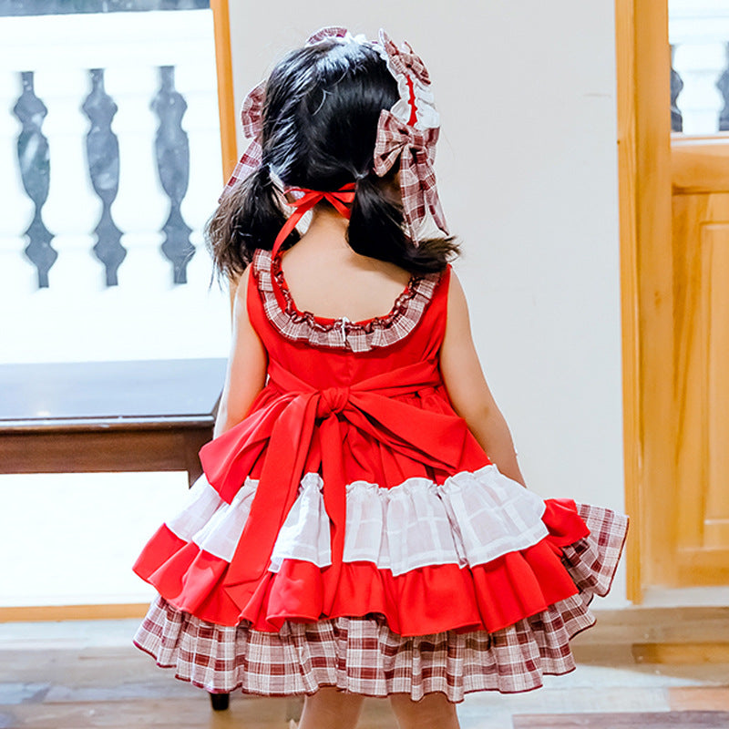 It's Christmas Time Little Lollita: Spanish Style Baby Girls Flare Dress