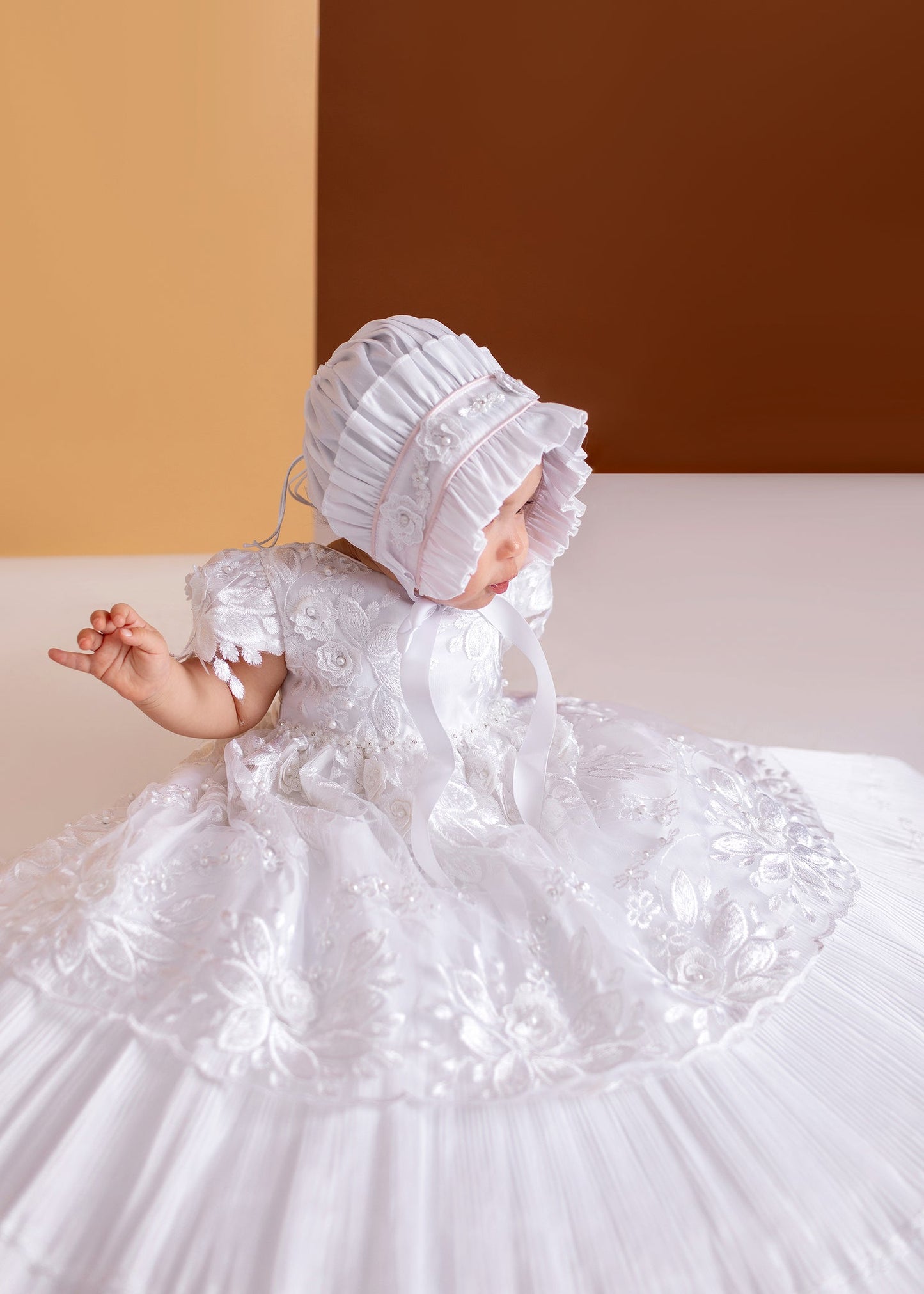 Fit for the Princess: HANDMADE  100% SILK charmeuse fabric Baptismal or Event Gown