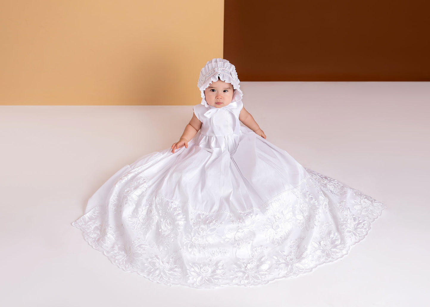 Fit for the Princess: HANDMADE  100% SILK charmeuse fabric Baptismal or Event Gown
