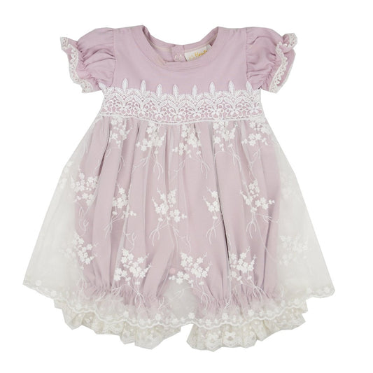 Lilac Mist Infant Girls Bubble Dress_