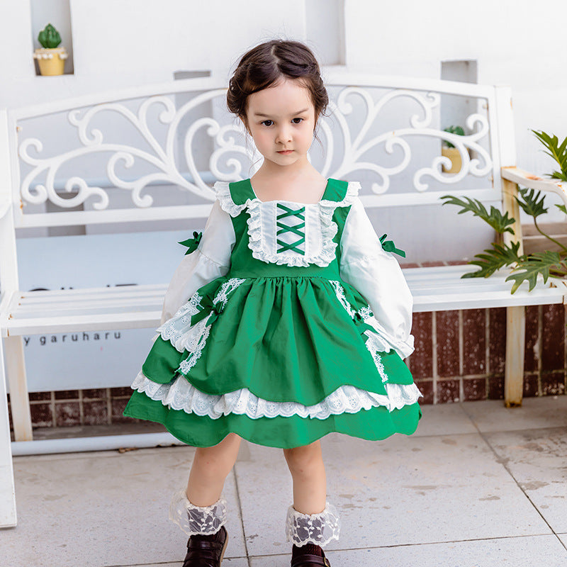 Under the Misletoe Spanish Style baby and Toddler vintage style dress