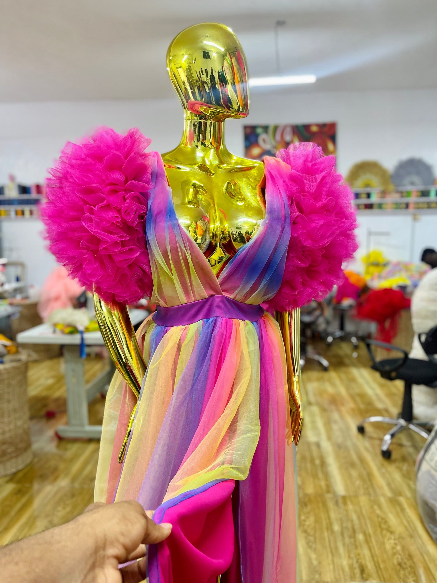 Rainbow Ixora Dress