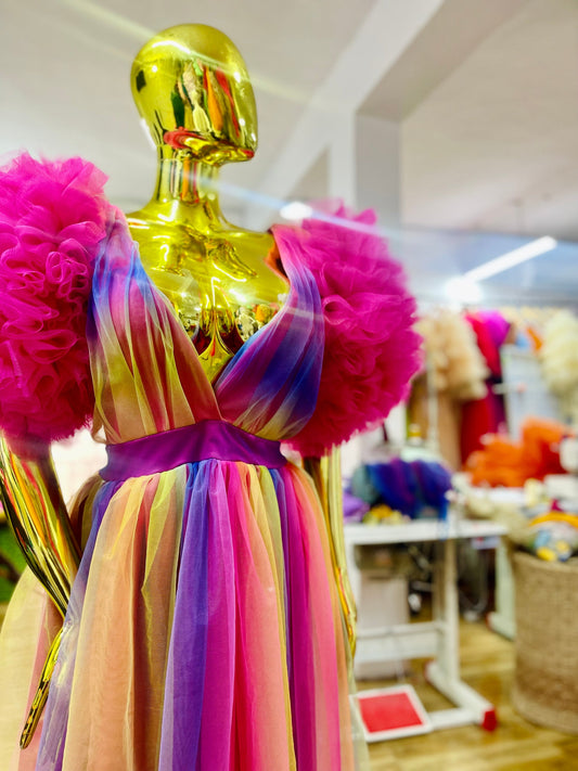Rainbow Ixora Dress