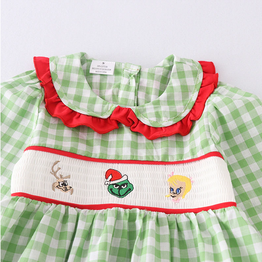 The Grinch Who Stole Christmas Smocked Set for girls